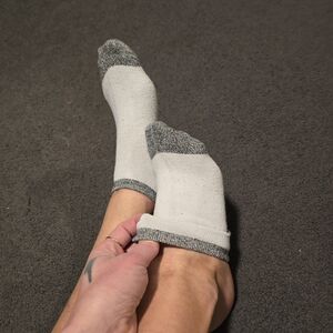 Steve Madden Gray and White Casual Socks